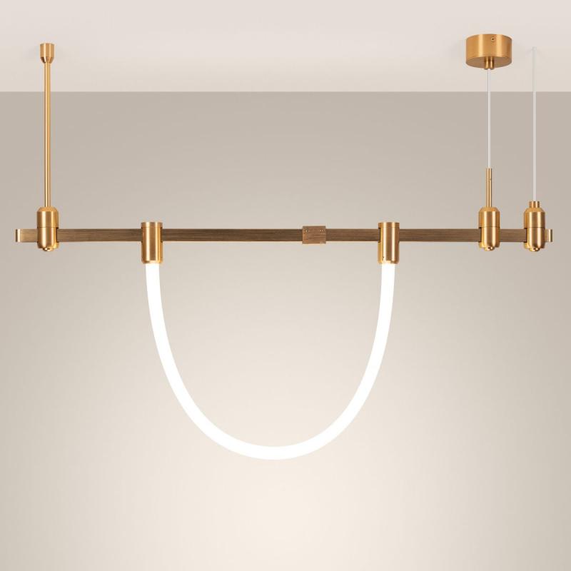 Трековый светильник Arlight ART-APRIORI-TUBE-ELASTIC-R38-L3000-36W Warm3000 (Золото, 360 deg, 48V) (IP20 Металл) 049279(1)