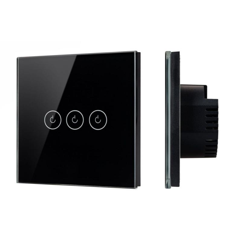 Выключатель сенсорный Arlight SWT-OMALI-S03-ZB-BK (250V, 10A, Zigbee) 050046