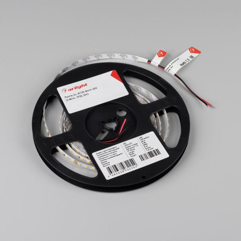 Светодиодная лента Arlight UL-A120-8mm 24V Day4000 (2 W/m, IP20, 5m) 057520