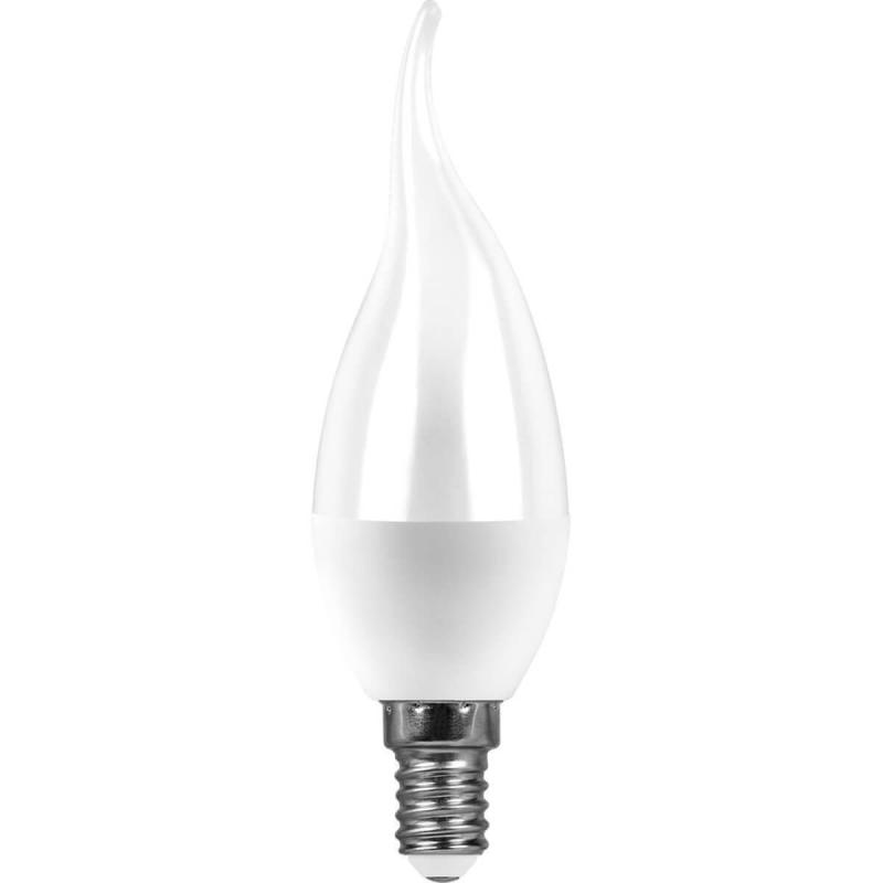 Лампа светодиодная Feron E14 7W 2700K Свеча Матовая LB-97 25475