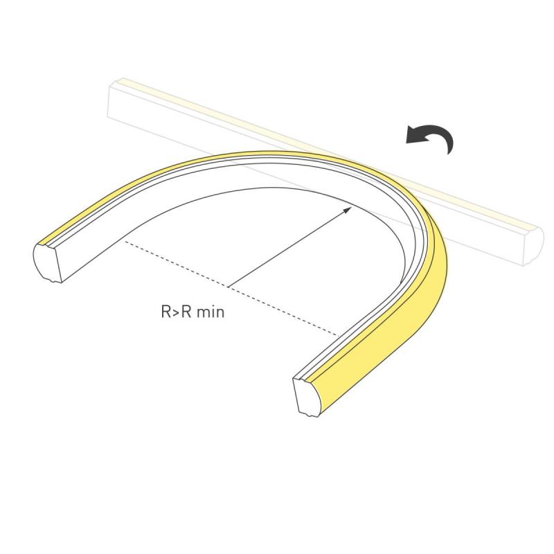 Светодиодная лента герметичная Arlight MOONLIGHT-TOP-X320-11x7mm 24V Day4000 (10 W/m, IP65, CSP, 0,5m, wire x1) (Образец) 055531