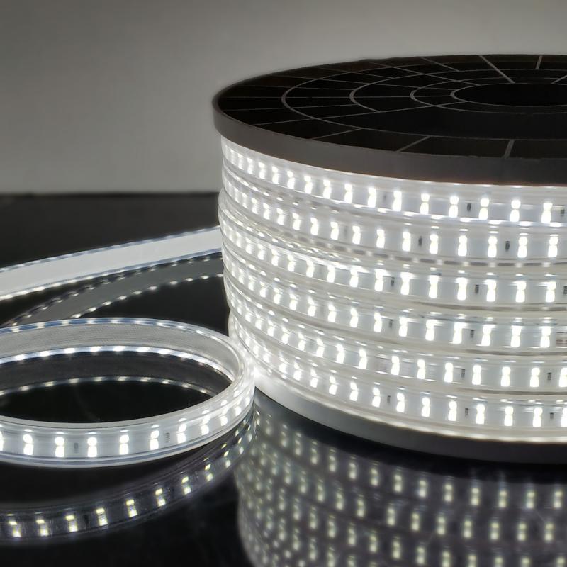 Светодиодная лента Elektrostandard 220V 18W 180Led 2835 IP65, холодный белый, 50 м, двухрядная 4690389170041
