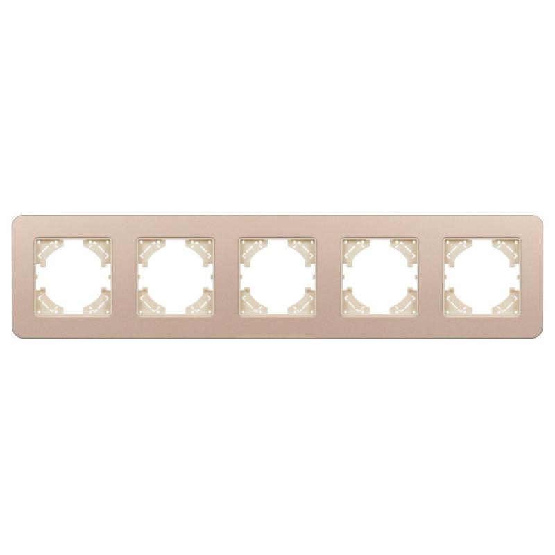 Рамка на 5 постов алюминиевая Arlight FRM-AKIRY-SFAL-5-GD 049748