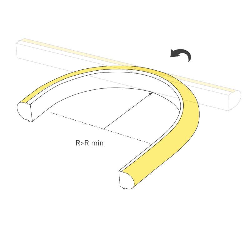 Светодиодная герметичная лента Arlight DMX MOONLIGHT-TOP-B84-16x15mm 24V RGB-PX7 360deg (18 W/m, IP67, 5m, wire x2) 045437