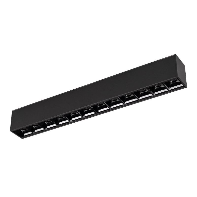 Трековый магнитный светильник Arlight MAG-LASER-45-L320-12W Warm3000 (BK, 15 deg, 24V, DALI) 046528