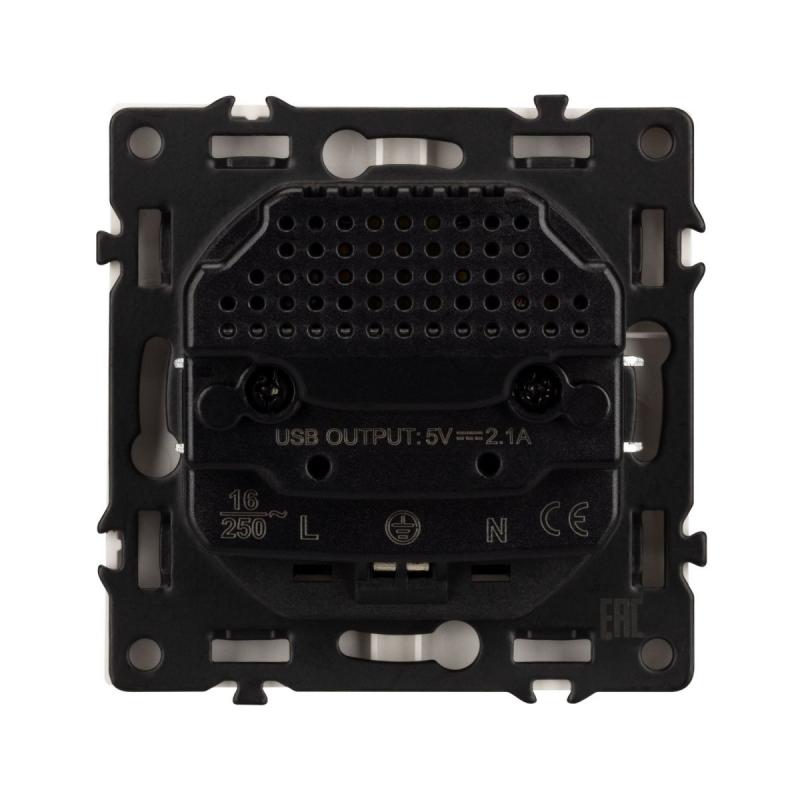 Розетка зк со шторками с USB тип А+А софт-тач белый кварц Arlight SCT-MUAA-SFPL-WH (250V, 16A) 054288(1)