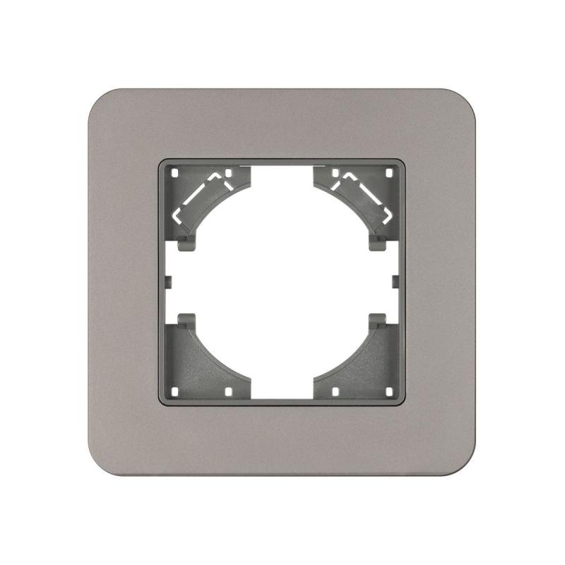 Рамка алюминиевая на 1 пост Arlight FRM-AKIRY-SFAL-1-SR 049684