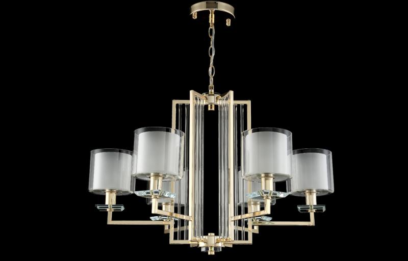 Подвесная люстра Crystal Lux Nicolas NICOLAS SP-PL6 GOLD/WHITE