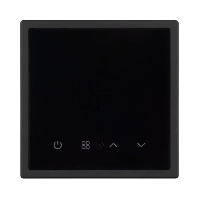 Терморегулятор эл тёплый пол черный оникс Arlight SWT-MTE-PL-BK (95-240V, 16A, датч пола + возд) 058345(1)