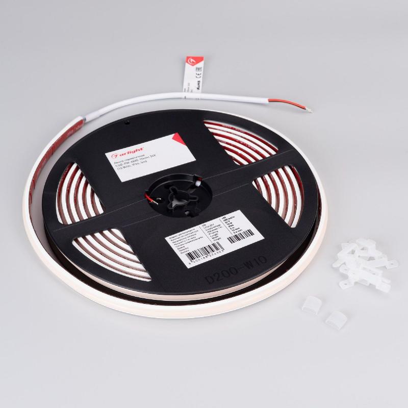 Светодиодная лента герметичная Arlight COB-PW-X480-10mm 24V Day4000 (10 W/m, IP66, 5m) 045863
