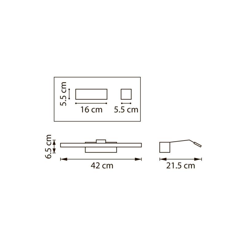 Подсветка для зеркал Lightstar Muro Spec 808687-4