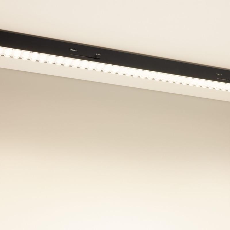 Трековый трехфазный светильник Arlight LGD-LUNGO-4TR-L1200-39W-60W Day4000 (Черный, двойной асимметричный 2х20 deg, 230V) (IP20 Металл) 064269