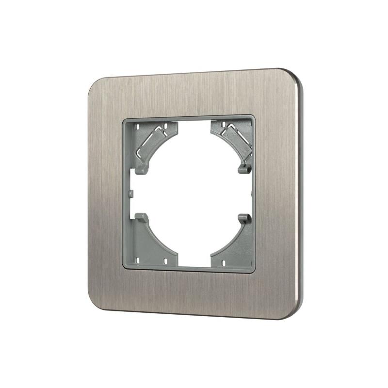 Рамка алюминиевая на 1 пост Arlight FRM-AKIRY-AL-1-SR 049680