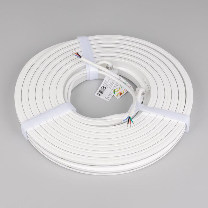 Светодиодная лента герметичная Arlight MOONLIGHT-PRO-TOP-X360-13x12mm 24V RGB (12 W/m, IP67, 10m, wire x2) (Вывод боковой) 055310