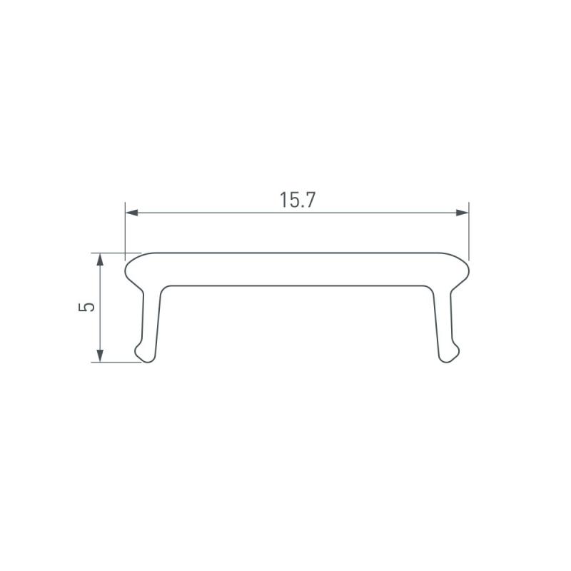 Экран призматический Arlight LINE-W16-2000 BLACK (Пластик) 063965