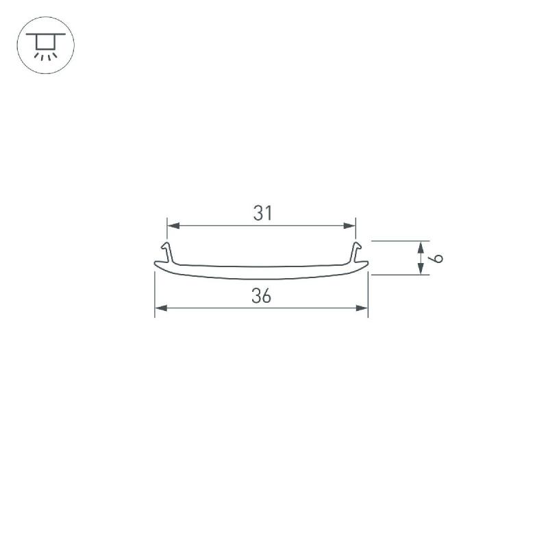 Экран Arlight STRETCH-S-35-CEIL-CENTER-10m 040821(1)