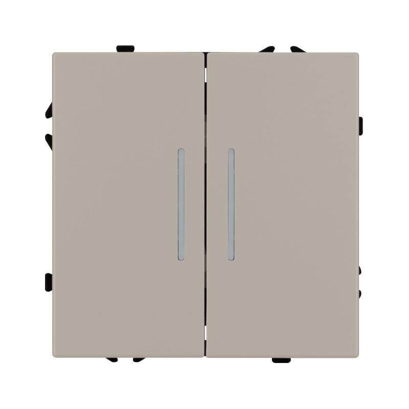 Выключатель 2 кл подсветка софт-тач кашемир Arlight SWT-MK02-SFPL-L-CA (250V, 10A) 059417(1)