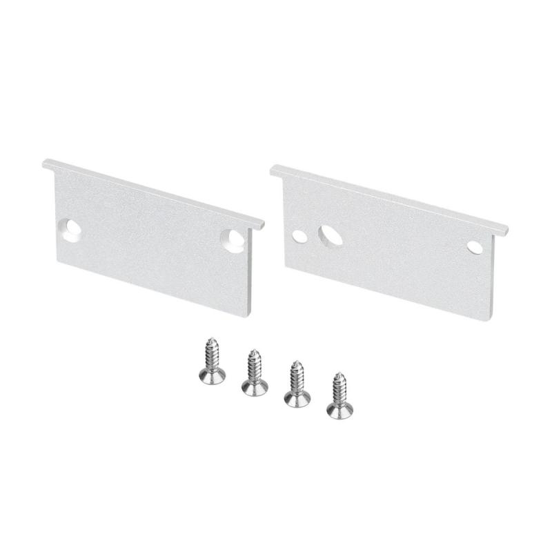 Комплект заглушек Arlight SL-BEVEL-W32-F (Алюминий) 063942