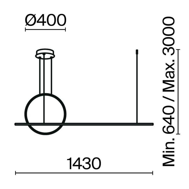Подвесная люстра Maytoni Halo MOD247PL-L49BSK