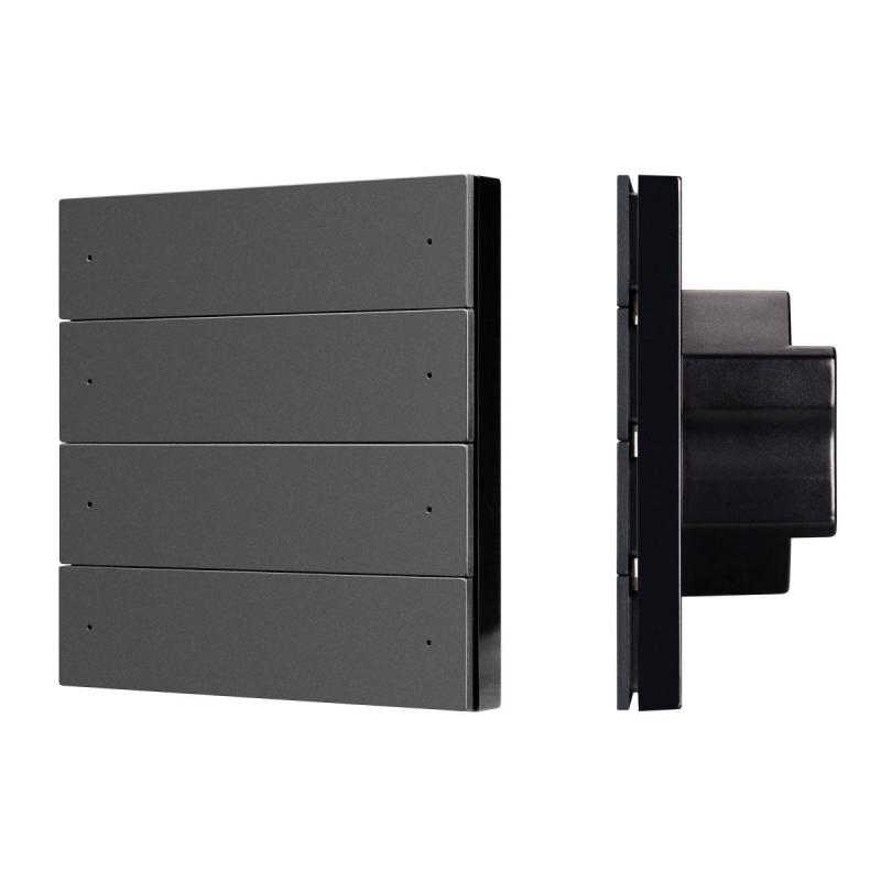 Кнопочная панель Arlight SMART DALI-301-22-8K-D2-IN Black (BUS, Frameless) (IARL, IP20 Пластик) 060974