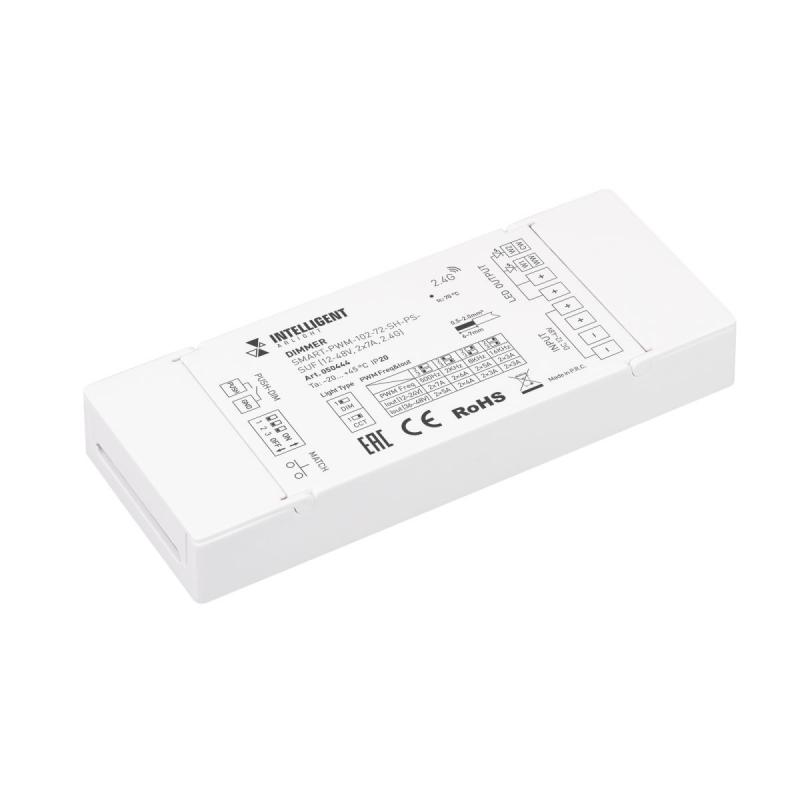 Диммер Arlight SMART-PWM-102-72-SH-PS-SUF (12-48V, 2x7A, 2.4G) (IARL, IP20 Пластик) 050444