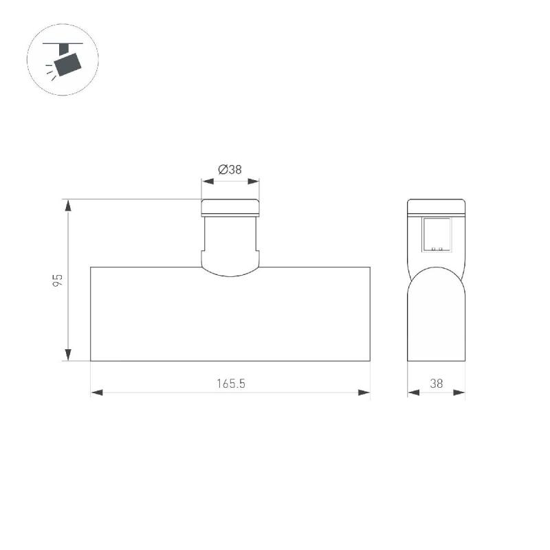 Трековый светильники Arlight ART-APRIORI-LASER-L165-8W Warm3000 039283