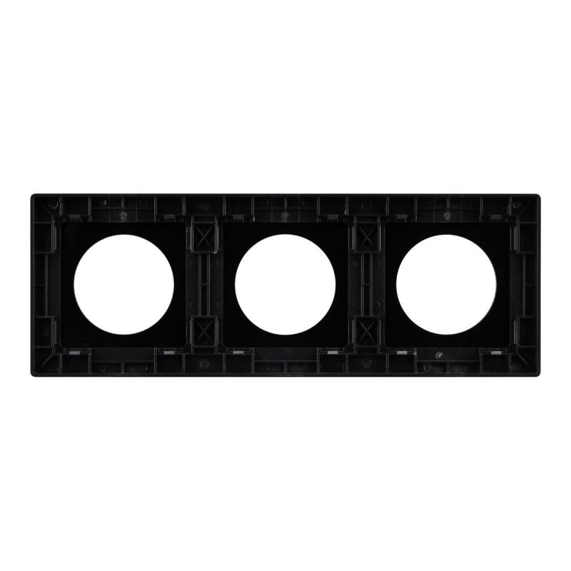 Рамка 3-местная алюминиевая Arlight FRM-PRESTO-ALR-3-BK 043872