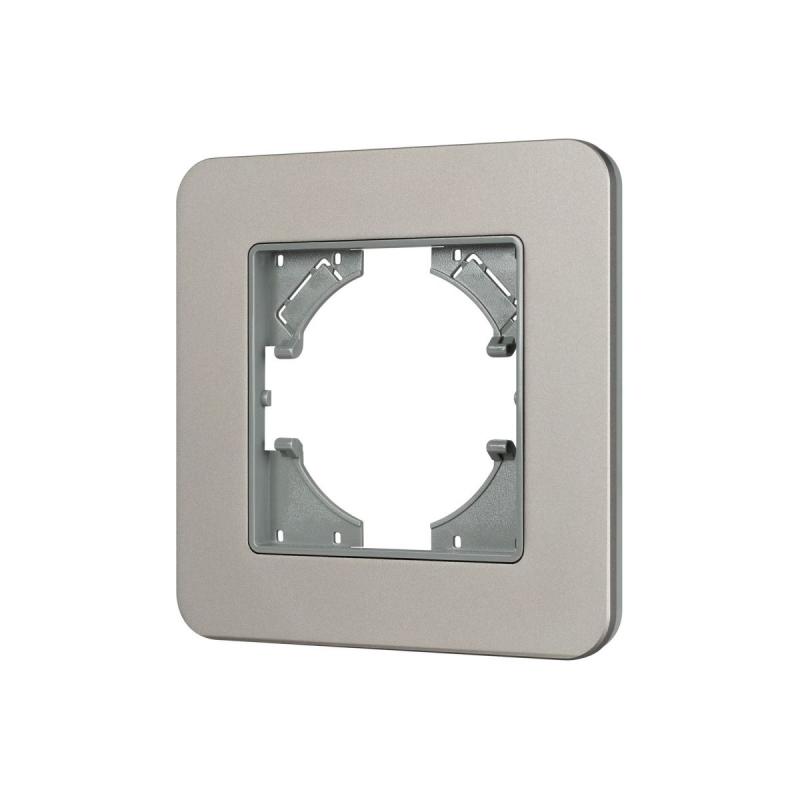 Рамка алюминиевая на 1 пост Arlight FRM-AKIRY-SFAL-1-SR 049684