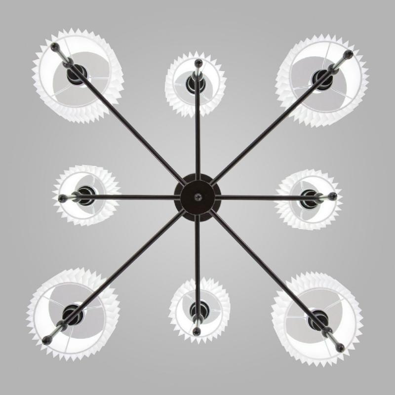 Люстра на штанге Eurosvet Notturno 60162/8 черный Smart a065663