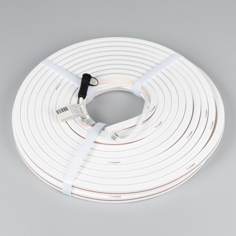 Светодиодная герметичная лента Arlight MOONLIGHT-TOP-X320-13x12mm 24V Day4000 (5 W/m, IP67, sauna, 15m, wire x2) 051131