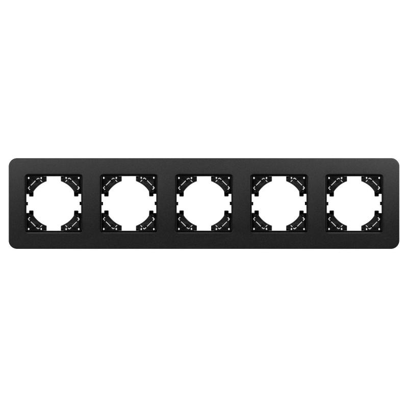 Рамка на 5 постов алюминиевая Arlight FRM-AKIRY-SFAL-5-BK 049747