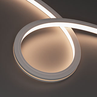 Светодиодная лента герметичная Arlight MOONLIGHT-PRO-TOP-X320-20x20mm 48V Day4000 (10 W/m, IP67, 30m, wire x2) (Вывод боковой) 061073