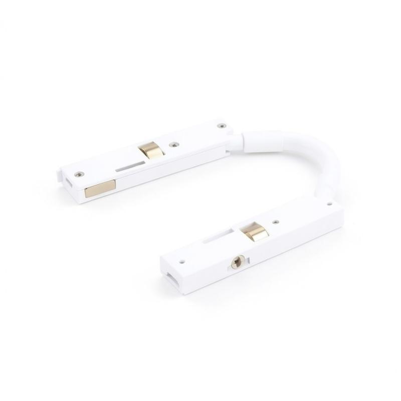 Коннектор гибкий для магнитного шинопровода Arlight MAG-MICROCOSM-CON-FLEX-LONG-POWER (WH) (IP20 Пластик) 062989